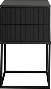 Nočný stolík s 2 zásuvkami Marle, grafitový