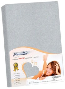 Froté prestieradlo Bellatex stredne sivé , 200 x220 cm
