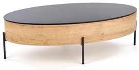 Konferenčný stolík Zenga zlatý dub / čierny