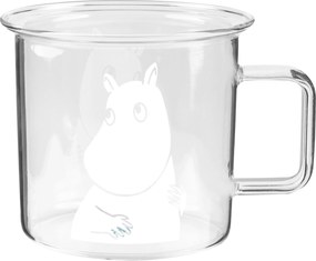 Hrnček Muurla Muminovci Mumintroll sklenený 350 ml transparentný