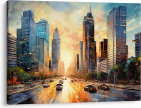 Obraz - Maľba mesta (70x50 cm)