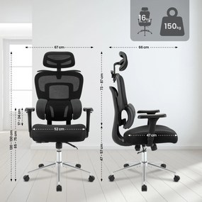 Kancelárska stolička Lothenda - čierna