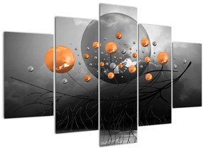 Obraz oranžových gulí (150x105 cm)