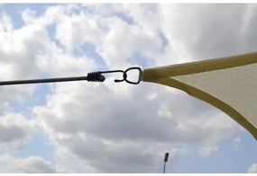 Tieniaca plachta HDPE krémovobiela 360x360 cm