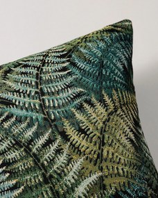 Karin - jednoduchá obliečka, 60x40cm farba produktu zelená látka zapletaná, vzorované