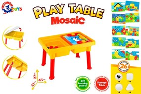 Technok Herný vzdelávací stolík - puzzle, mozaika 2v1 farebná