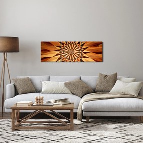 Obraz - Drevená koláž (s hodinami) (90x30 cm)