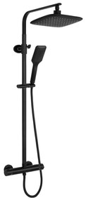 Rea Tom, sprchová súprava s termostatickou batériou, čierna matná, REA-P7101