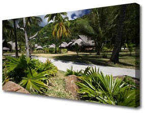 Obraz Canvas Listy palmy stromy príroda 125x50 cm