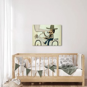 Astronóm na bicykli (70x50 cm)