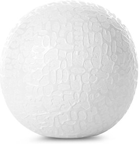 DEKORAČNÁ GUĽA RISO (FI)10X10 CM BIELA