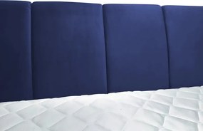 Posteľ boxspring Fresco 180x200 cm, modrá látka