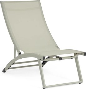 Taupe kovové záhradné ležadlo Taylor – Bizzotto