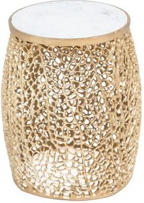 Odkladací stolík v zlatej farbe WOOX LIVING Honey, ⌀ 35 cm