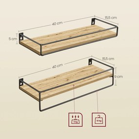 Nástenné police TAYLOR ARTISAN 40x15,5 cm, sada 2 ks