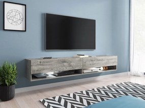 TV skrinka Adenik 180, Farby: wotan, Osvetlenie: osvetlenie LED RGB - farebné