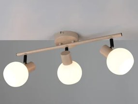 Stropné/nástenné osvetlenie Boba, béžová, 3 svietidlá%