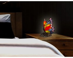 Tiffany lampa 22*13,5*16,5 MOTÝĽ