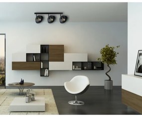 Bodové svietidlo FAUN 3xE27/60W/230V čierna