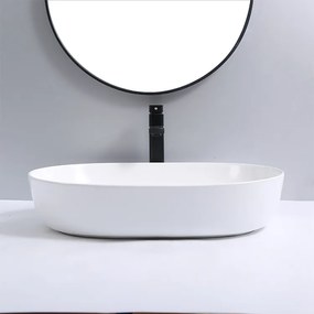 Erga Paola, umývadlo na dosku 800x400x135 mm, biela lesklá, ERG-V03-9487E-WH