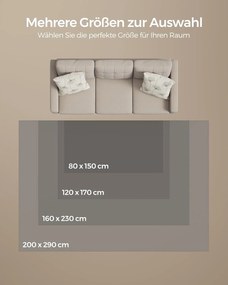 Koberec,  200 x 290 cm, protišmykový, možno prať v práčke, sivý