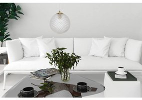 Závesne svietidlo Cannes, 1x číre sklenené tienidlo (fi 25 cm), G