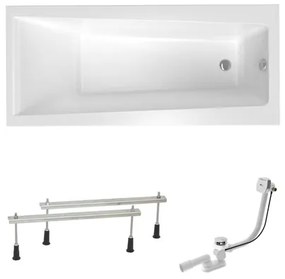 Obdĺžniková vaňa Laguna Idea Plus 150x75 cm akrylát ľavá aj pravá SIKOID1500APN, 1 ks