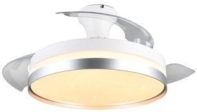 Biele/v striebornej farbe LED stropné svietidlo Lindberg – Trio