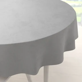 Biante Zamatový okrúhly obrus Velvet Premium SVP-027 Svetlo sivý Ø 70 cm