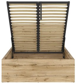 Jednolôžková posteľ 120 cm BRW Tetrix 6 (dub wotan) (s roštom) (s úl. priestorom). Vlastná spoľahlivá doprava až k Vám domov. 1098487