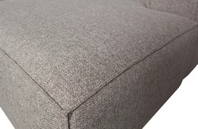 Woood Bean rohová sedačka s vankúšmi - Svetlosivá, Pravá