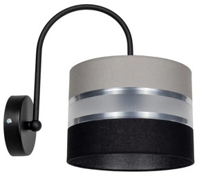 Nástenné svietidlo CORAL 1xE27/60W/230V čierna/šedá