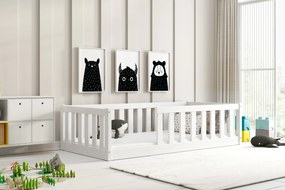 Detská posteľ BELLA SIMA 160x80 Montessori z masívu – biela