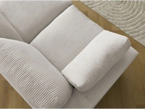 Béžová menčestrová rohová pohovka Belair – Bobochic Paris