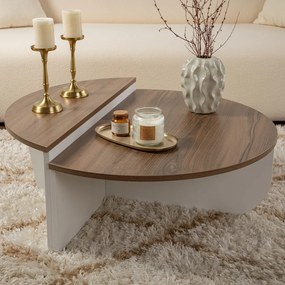 Konferenčný stolík Orion Walnut White