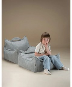 Menčestrový detský sedací vak v mentolovej farbe Chair – Wigiwama