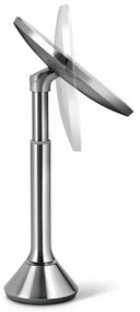 Zrkadlo Simplehuman s nastavitelným jasom Dual LED, matný nerez
