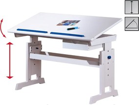 Polohovateľný písací stôl Baru, menitelná farba záražky