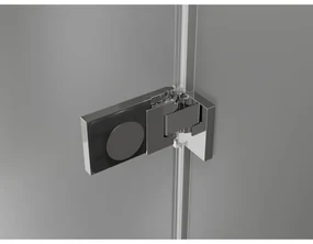 Mexen Lunar-F Duo, skladací sprchový kút 100 x 100 cm, 8mm číre sklo, chrómový profil, 836-100L-100P-01-00