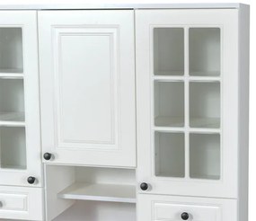 Kredenc 120 LADY biela, biela/dub Lancelot