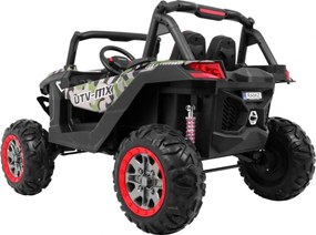 Ramiz Elektrická bugina SuperStar pre deti maskáčová + MP4 + pohon 4x4 + diaľkové ovládanie + batožinový priestor + LED + zámok dverí