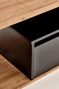 Konferenčný stolík Tera, dub wotan / Čierna