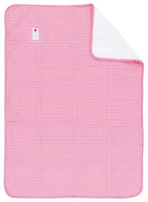 Ružovo-biela prikrývka do detskej postieľky Tiseco Home Studio, 100 x 150 cm