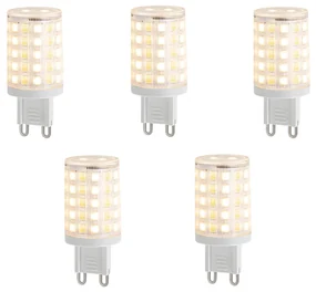 Sada 5 inteligentných stmievateľných LED žiaroviek G9 číra 2,5 W 250 lm 2700-6500 K