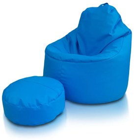 Sedací vak Yoko ekokoža E10-Modrý