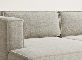 Béžová ženilková rozkladacia/s úložným priestorom rohová pohovka (ľavý roh/s leňoškou) Velto – Maison de Rêve