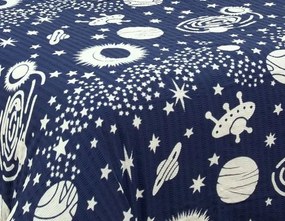 Krepové bavlnené obliečky ALMA SPACE BLUE 2-dielna sada 140x200 cm