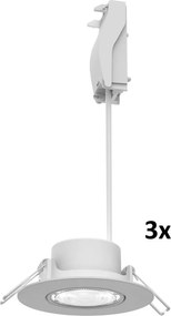 Philips - SADA 3x stmievateľné podhľadové svietidlo CILANTRO LED/5W/230V 2700K biela