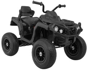 RAMIZ ELEKTRICKÁ ŠTVORKOLKA - ATV - NAFUKOVACIE KOLESÁ - ČIERNA  MOTOR- 2x45W BATÉRIA - 12V7Ah - 2023