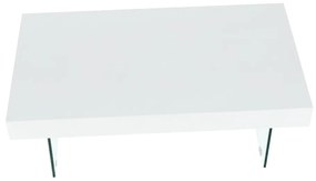 Tempo Kondela Konferenčný stolík, biely extra vysoký lesk, DAISY 2 NEW